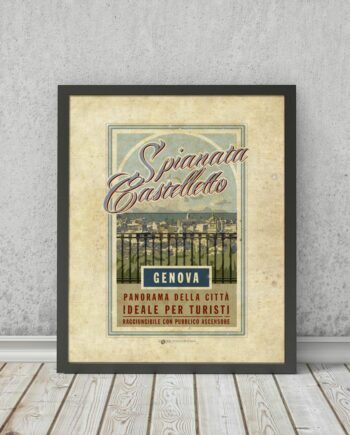Castelletto Spianata Genova | STAMPA | Vimages - Immagini Originali in stile Vintage